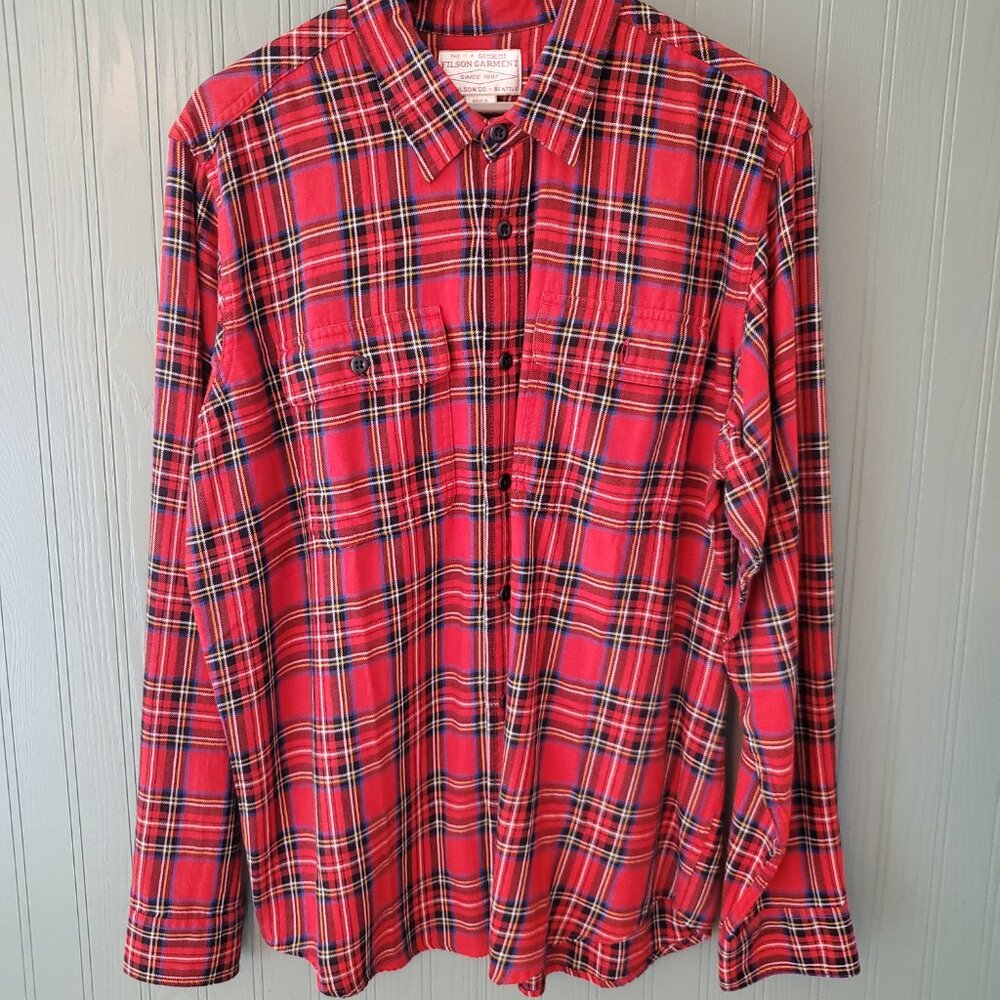 Filson Scout Shirt in Red Oak Tartan